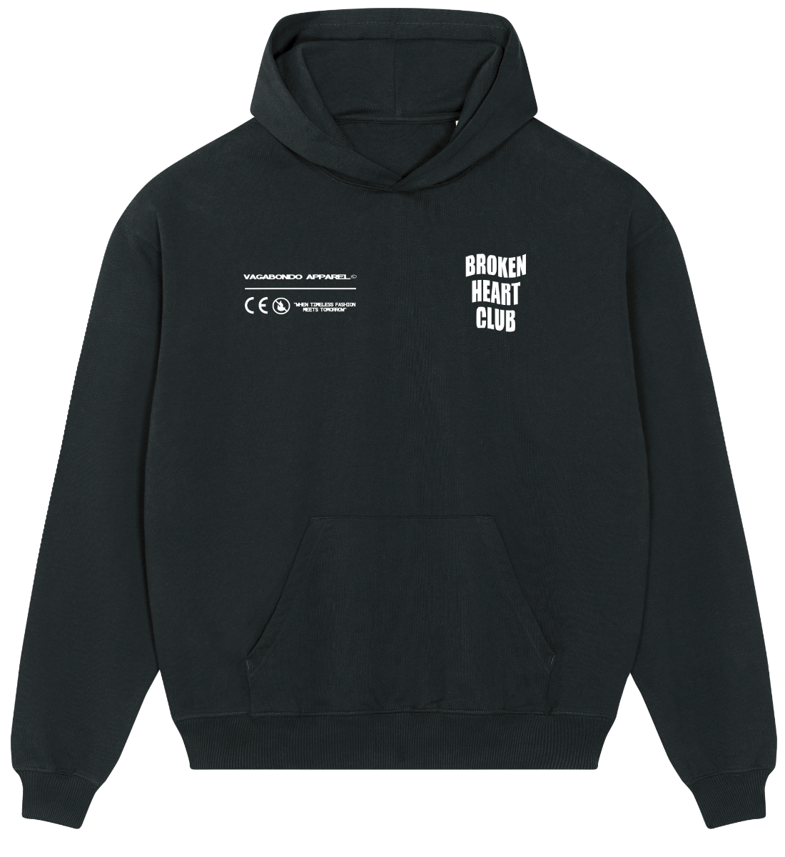 BROKEN HEART CLUB STATEMENT HOODIE VAGABONDO APPAREL Vagabondo Apparel