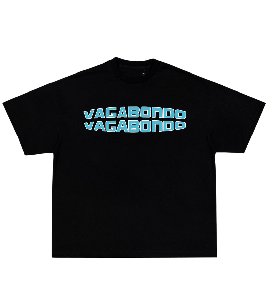'DOUBLE LOGO' T-SHIRT BLUE