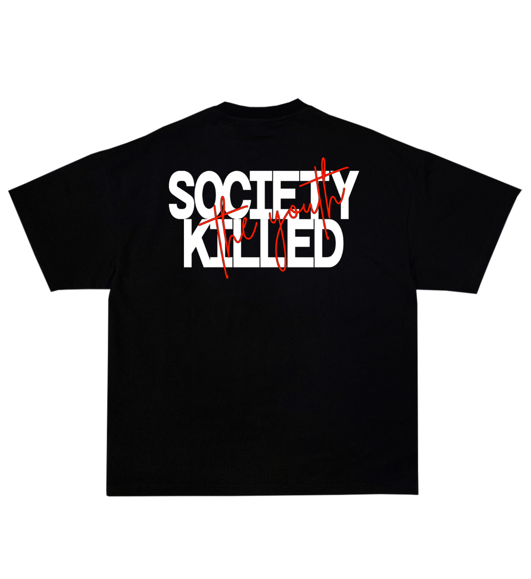 'SOCIETY KILLED THE YOUTH' T-SHIRT